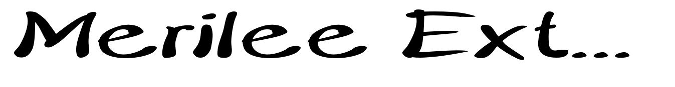 Merilee Extraexpanded Bold Italic